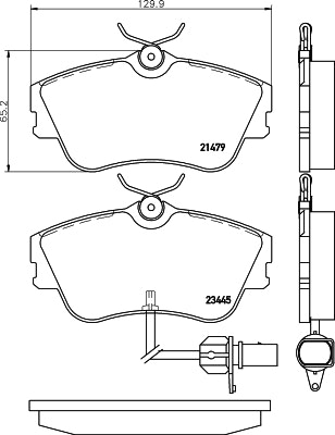 NF PARTS Комплект тормозных колодок, дисковый тормоз NF0018621